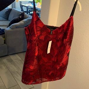 Sparkly red dress top